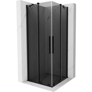 MEXEN/S - Velar Duo sprchovací kút, posuvné dvere 100 x 100, grafit, čierna 871-100-100-42-70 vyobraziť