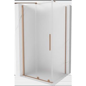 MEXEN/S - Velár sprchovací kút, posuvné dvere 110 x 85, dekor, meď kartáčovaná 871-110-085-31-65 vyobraziť