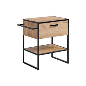 Umývadlová skrinka Brooklin 825 1S zlatý dub/čierna vyobraziť