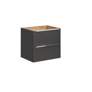 Umývadlová skrinka Capri 820 2S čierny mat/dub kraft zlatý vyobraziť