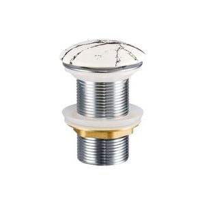 Umyvadlová výpusť CLICK-CLACK mramor/bílá vyobraziť