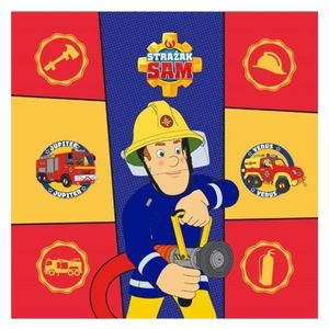 Uterák pre deti Požiarnik SAM 30x30 cm viacfarebný vyobraziť