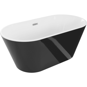 Vaňa voľne stojaca MEXEN FLAVIA 150x75 cm čiernobiela lesklá vyobraziť