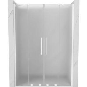 MEXEN/S - Velar Duo posuvné sprchové dvere 140, dekor, biela 871-140-000-32-20 vyobraziť