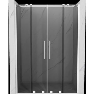 MEXEN/S - Velar Duo posuvné sprchové dvere 140, grafit, biela 871-140-000-42-20 vyobraziť