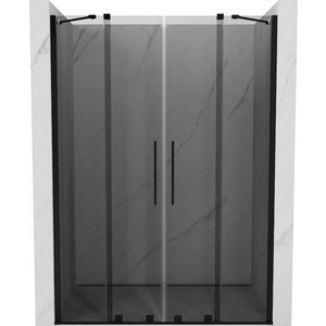 MEXEN/S - Velar Duo posuvné sprchové dvere 140, grafit, čierna 871-140-000-42-70 vyobraziť