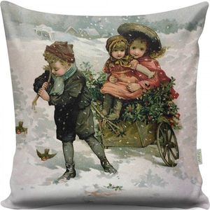 Vánoční dekorační polštář TUNES IV 43x43 cm bílý vyobraziť