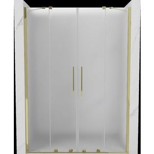 MEXEN/S - Velar Duo posuvné sprchové dvere 150, dekor, zlatá 871-150-000-32-50 vyobraziť