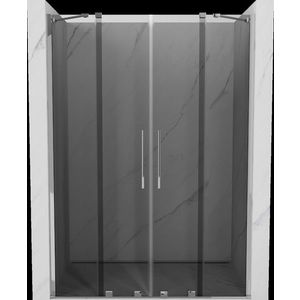 MEXEN/S - Velar Duo posuvné sprchové dvere 150, grafit, chróm 871-150-000-42-01 vyobraziť