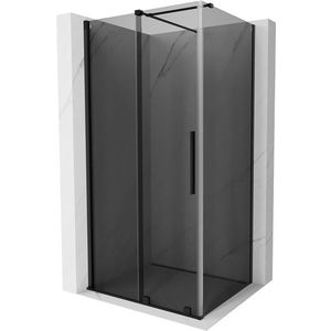 MEXEN/S - Velár sprchovací kút, posuvné dvere 150 x 100, grafit, čierna 871-150-100-41-70 vyobraziť