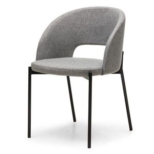 Velurová židle Jazz 50 cm šedé/černé vyobraziť