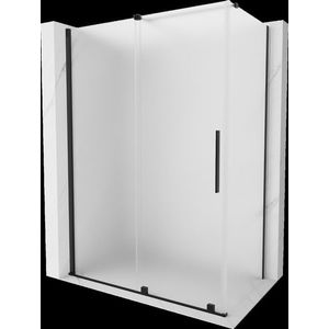 MEXEN/S - Velár sprchovací kút, posuvné dvere 160 x 100, dekor, čierna 871-160-100-31-70 vyobraziť