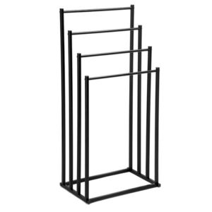 Věšák na ručníky se 4 rameny TORMES černý vyobraziť