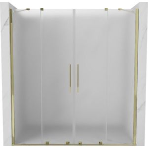MEXEN/S - Velar Duo posuvné sprchové dvere 180, dekor, zlatá 871-180-000-32-50 vyobraziť