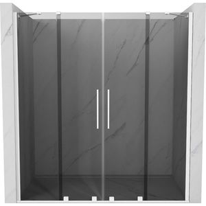 MEXEN/S - Velar Duo posuvné sprchové dvere 200, grafit, biela 871-200-000-42-20 vyobraziť