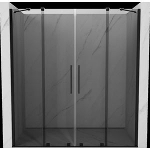 MEXEN/S - Velar Duo posuvné sprchové dvere 200, grafit, čierna 871-200-000-42-70 vyobraziť