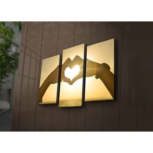 Viacdielny obraz s ľad osvetlením Láska 66x45 cm vyobraziť