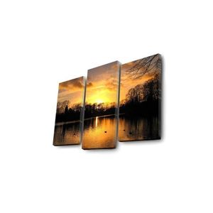 Viacdielny obraz s LED osvetlením VÝCHOD SLNKA 66 x 45 cm vyobraziť