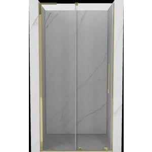 MEXEN/S - Velar L posuvné sprchové dvere 110, transparent, zlatá 871-110-003-01-50 vyobraziť