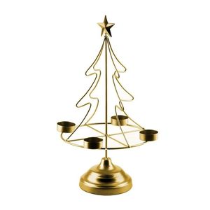 Vianočný svietnik Br4on SANTA LILA 38 cm zlatý vyobraziť