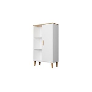 Vitrína DENVER 120 cm bielý/dub hickory vyobraziť