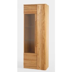 Vitrína London 10 72 cm z masivu s LED osvětlením dub přírodní vyobraziť