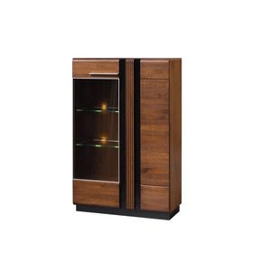 Vitrína Porti 15 95 cm levá z masivu dub antický vyobraziť