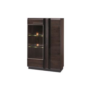 Vitrína Porti 15 95 cm levá z masivu dub čokoládový vyobraziť
