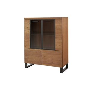 Vitrína Pratto 15 96 cm dub Rustikal vyobraziť