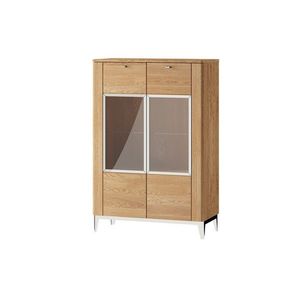 Vitrína Savona II 15 90 cm z masivu dub zlatý vyobraziť