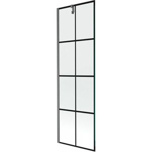 MEXEN/S - Next vaňová zástena FIX 60 x 150, čierna vzor, grafit kartáčovaná 895-060-000-00-77-66 vyobraziť