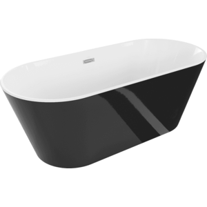 Voľne stojaca vaňa MEXEN FLAVIA 170x80 cm čiernobiela lesklá vyobraziť