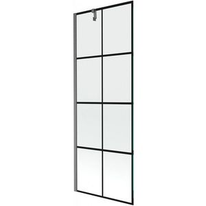 MEXEN/S - Next vaňová zástena FIX 70 x 150, čierna vzor, grafit kartáčovaná 895-070-000-00-77-66 vyobraziť