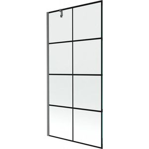 MEXEN/S - Next vaňová zástena FIX 90 x 150, čierna vzor, grafit kartáčovaná 895-090-000-00-77-66 vyobraziť