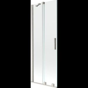 MEXEN/S - Velár dvojkrídlová posuvná vaňová zástena 70 x 150, transparent, nikel kartáčovaný 896-070-000-01-97 vyobraziť