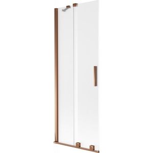 MEXEN/S - Velar dvojkrídlová posuvná vaňová zástena 70 x 150, dekor, ružové zlato 896-070-000-31-60 vyobraziť