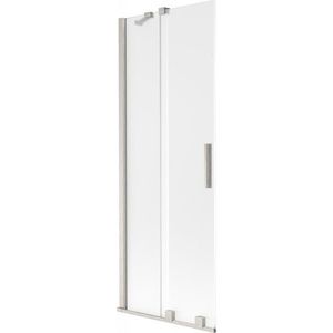 MEXEN/S - Velar dvojkrídlová posuvná vaňová zástena 70 x 150, dekor, nikel kartáčovaný 896-070-000-31-97 vyobraziť