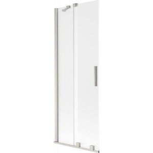 MEXEN/S - Velár dvojkrídlová posuvná vaňová zástena 75 x 150, dekor, nikel kartáčovaný 896-075-000-31-97 vyobraziť