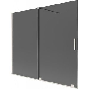MEXEN/S - Velár dvojkrídlová posuvná vaňová zástena 180 x 150, grafit, nikel kartáčovaný 896-180-000-41-97 vyobraziť