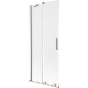 MEXEN/S - Velar dvojkrídlová posuvná vaňová zástena 85 x 150, dekor, nikel kartáčovaný 896-085-000-31-97 vyobraziť