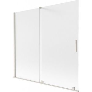 MEXEN/S - Velar dvojkrídlová posuvná vaňová zástena 170 x 150, dekor, nikel kartáčovaný 896-170-000-31-97 vyobraziť