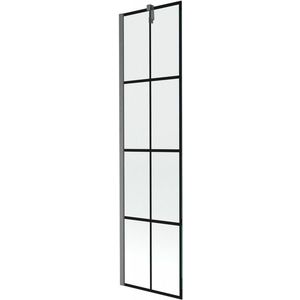 MEXEN/S - Next vaňová zástena FIX 50 x 150, čierny vzor, grafit kartáčovaná 895-050-000-00-77-66 vyobraziť