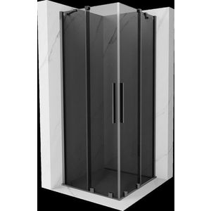 MEXEN/S - Velar Duo sprchovací kút, posuvné dvere 100 x 100, grafit, grafit metal 871-100-100-42-95 vyobraziť