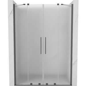 MEXEN/S - Velar Duo posuvné sprchové dvere 140, dekor, grafit metal 871-140-000-32-95 vyobraziť