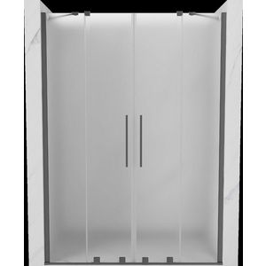 MEXEN/S - Velar Duo posuvné sprchové dvere 160, dekor, grafit metal 871-160-000-32-95 vyobraziť