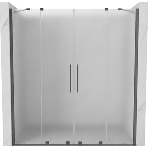 MEXEN/S - Velar Duo posuvné sprchové dvere 180, dekor, grafit metal 871-180-000-32-95 vyobraziť