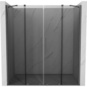 MEXEN/S - Velar Duo posuvné sprchové dvere 180, grafit, grafit metal 871-180-000-42-95 vyobraziť
