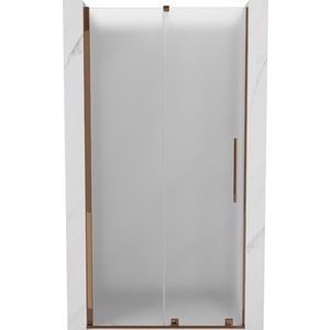 MEXEN/S - Velár posuvné sprchové dvere 90, dekor, ružové zlato 871-090-000-31-60 vyobraziť