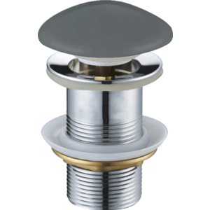 Výpust pre umývadlá bez prepadu MEXEN LYDIA klik-klak tmavosivá vyobraziť