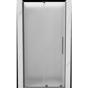 MEXEN/S - Velár posuvné sprchové dvere 100, dekor, grafit kartáčovaná 871-100-000-31-66 vyobraziť